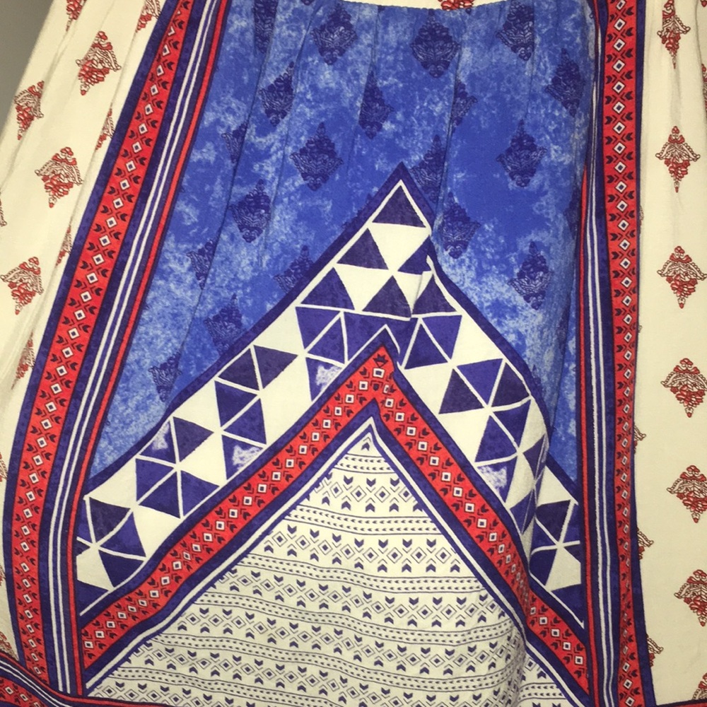 Patterned Spaghetti Strap Dress - image 3